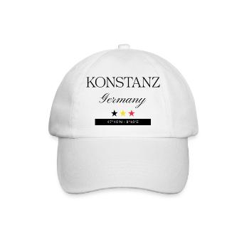 Konstanz Deutschland Souvenir Reise minimalistisch - Baseballkappe - Weiß/Weiß - Vorne