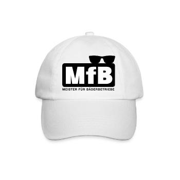 MfB Meister für Bäderbetriebe Sonnenbrille  - Baseballkappe - Weiß/Weiß - Vorne