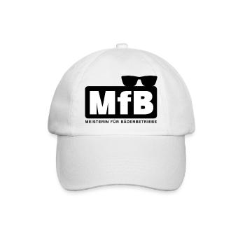 MfB Meisterin für Bäderbetriebe Sonnenbrille - Baseballkappe - Weiß/Weiß - Vorne