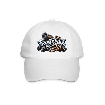 Frostbeule mit Stil - Baseballkappe - Weiß/Weiß - Vorne