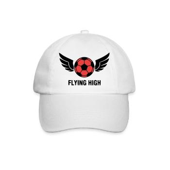 Fussball Fliegende Fluegel Logo - Baseballkappe - Weiß/Weiß - Vorne