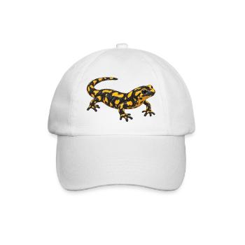 Feuersalamander - Baseballkappe - Weiß/Weiß - Vorne