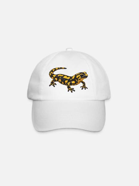 Feuersalamander - Baseballkappe - Weiß/Weiß
