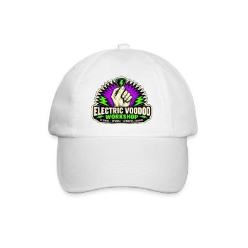 ELEKTRISCHES VOODOO | Streicher · Funken · Seltsamer Klang - Baseballkappe - Weiß/Weiß - Vorne