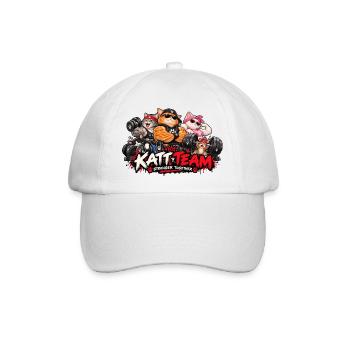 Katzenteam stärker zusammen - Baseballkappe - Weiß/Weiß - Vorne