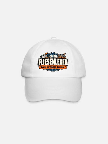 Ich bin Fliesenleger. Erklär mir meinen Job nicht! - Baseballkappe - Weiß/Weiß