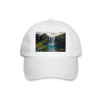 Wasserfallpfad - Baseballkappe - Weiß/Weiß - Vorne