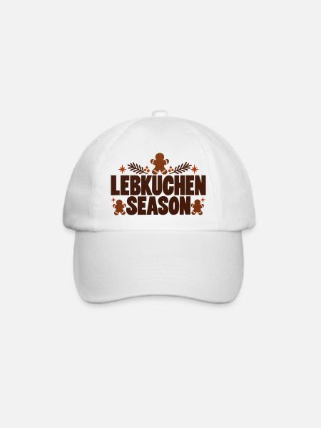 Lebkuchen Season - Baseballkappe - Weiß/Weiß