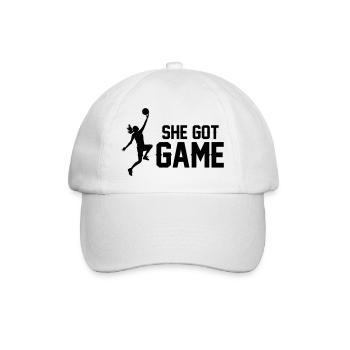 Frauen Basketball - Baseballkappe - Weiß/Weiß - Vorne