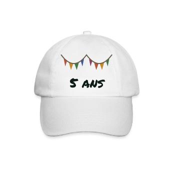 5 JAHRE. 5. JUBILÄUM. 5-JÄHRIGES JUBILÄUM - Baseballkappe - Weiß/Weiß - Vorne