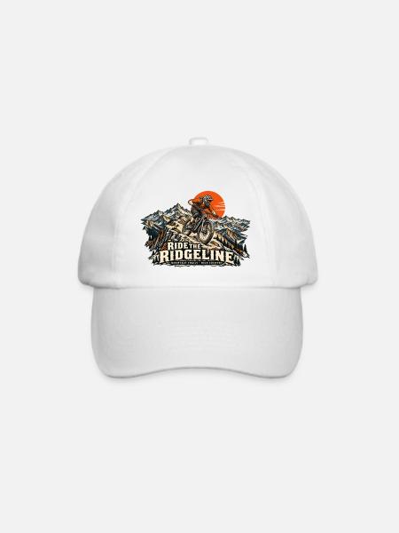 Ride the Ridgeline – Mountainbike - Baseballkappe - Weiß/Weiß