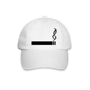 Zigarette - Baseballkappe - Weiß/Weiß - Vorne