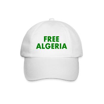 Algerien - Baseballkappe - Weiß/Weiß - Vorne