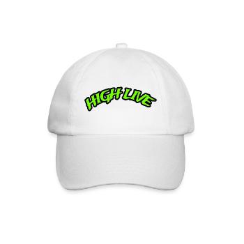 HIGH LIVE - Baseballkappe - Weiß/Weiß - Vorne