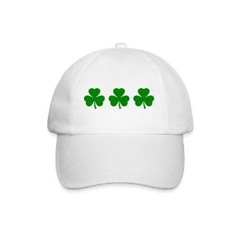 Irland kleeblatt Kleeblätter - Baseballkappe - Weiß/Weiß - Vorne