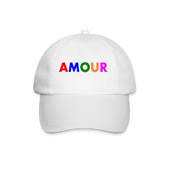 Amour - Baseballkappe - Weiß/Weiß - Vorne