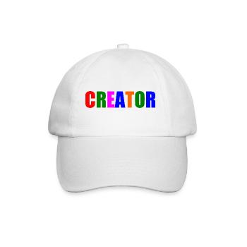 Creator - Baseballkappe - Weiß/Weiß - Vorne