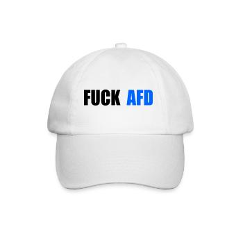 Fuck afd - Baseballkappe - Weiß/Weiß - Vorne