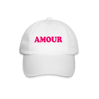 Amour - Baseballkappe - Weiß/Weiß - Vorne