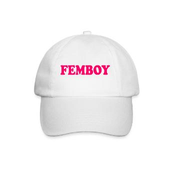 Femboy - Baseballkappe - Weiß/Weiß - Vorne