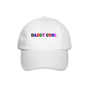 Daddy cool - Baseballkappe - Weiß/Weiß - Vorne