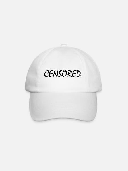 censored - Baseballkappe - Weiß/Weiß