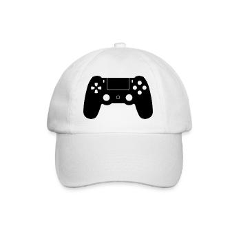 PS 4 Pad - Baseballkappe - Weiß/Weiß - Vorne