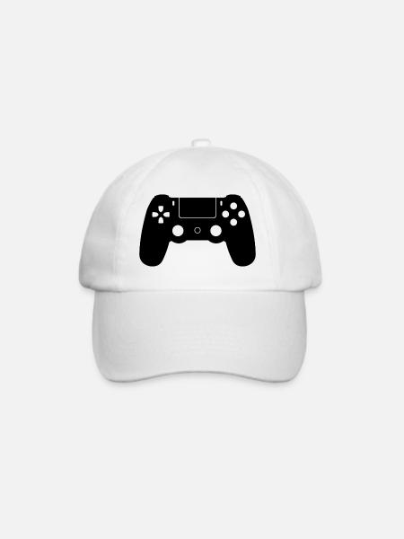 PS 4 Pad - Baseballkappe - Weiß/Weiß
