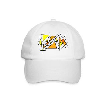 Gelbes Eck - Baseballkappe - Weiß/Weiß - Vorne