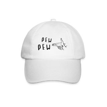 Pew Pew Artsy Meme - Baseballkappe - Weiß/Weiß - Vorne