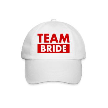 Team bride - Baseballkappe - Weiß/Weiß - Vorne