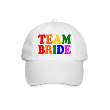 Team bride - Baseballkappe - Weiß/Weiß - Vorne