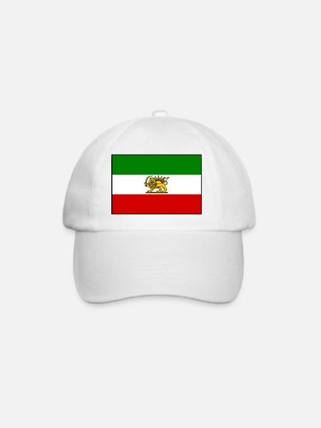 IRAN FLAGGE - Baseballkappe - Weiß/Weiß