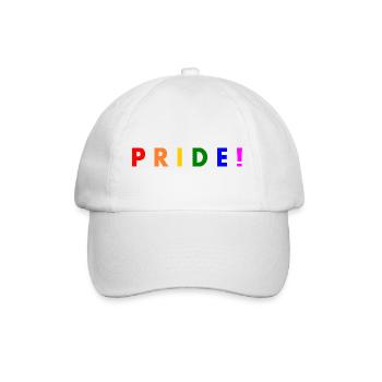 Pride - Baseballkappe - Weiß/Weiß - Vorne