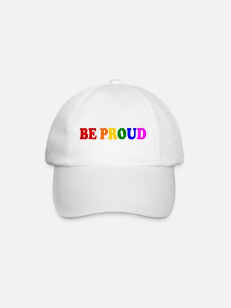 Be proud - Baseballkappe - Weiß/Weiß