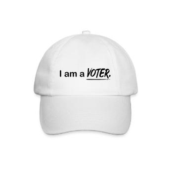 Voter Vote - Baseballkappe - Weiß/Weiß - Vorne