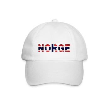 norwegen norge norwegischer norsk - Baseballkappe - Weiß/Weiß - Vorne