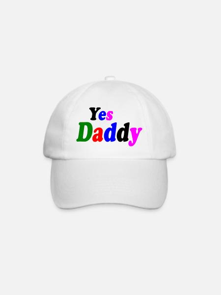 Yes daddy - Baseballkappe - Weiß/Weiß