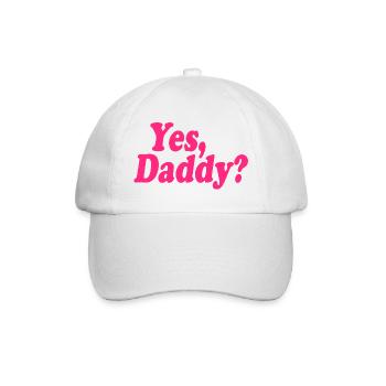 Yes daddy - Baseballkappe - Weiß/Weiß - Vorne