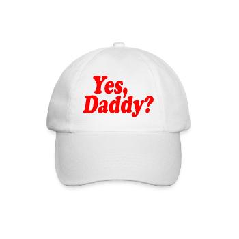 Yes daddy - Baseballkappe - Weiß/Weiß - Vorne