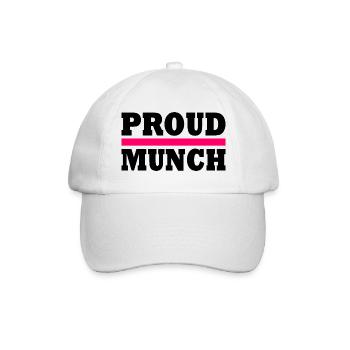 Proud munch - Baseballkappe - Weiß/Weiß - Vorne