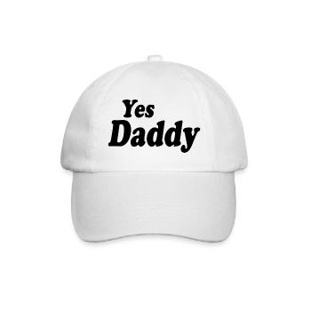 Yes daddy - Baseballkappe - Weiß/Weiß - Vorne