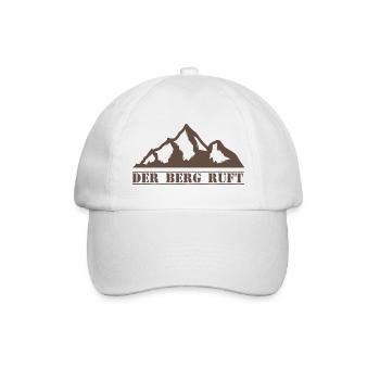 Der Berg ruft - Baseballkappe - Weiß/Weiß - Vorne