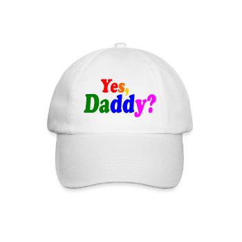 Yes daddy - Baseballkappe - Weiß/Weiß - Vorne