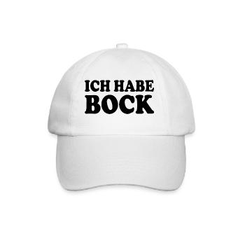 Ich habe bock - Baseballkappe - Weiß/Weiß - Vorne