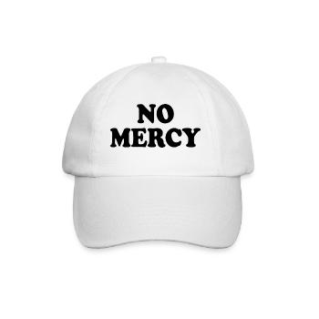 No mercy - Baseballkappe - Weiß/Weiß - Vorne