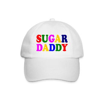 Sugar daddy - Baseballkappe - Weiß/Weiß - Vorne