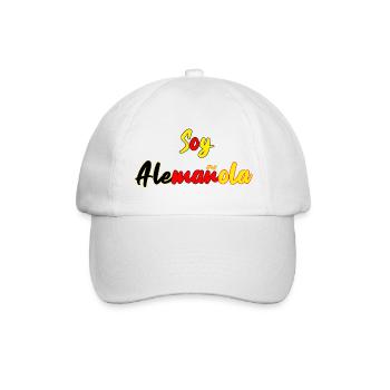 Deutsch-Spanierin Spanisch spanisch Geschenk - Baseballkappe - Weiß/Weiß - Vorne