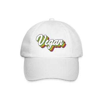 Vegan - Baseballkappe - Weiß/Weiß - Vorne