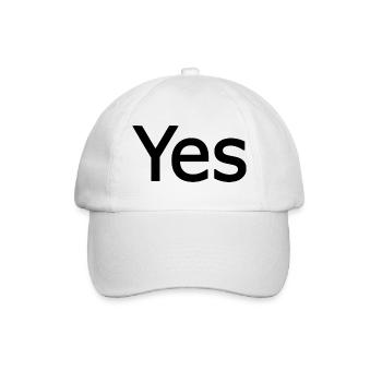 Yes - Baseballkappe - Weiß/Weiß - Vorne